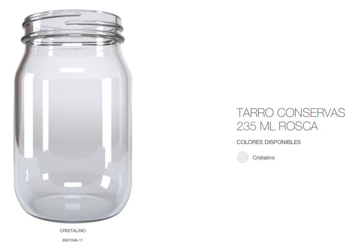 TARRO CONSERVAS 235 ML R