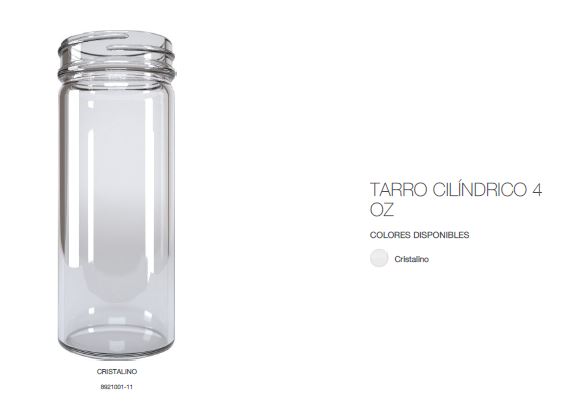 TARRO CILINDRICO 125ML