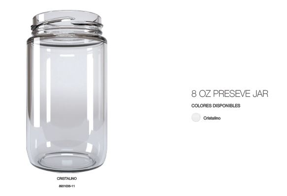 8 OZ.PRESERVE JAR       
