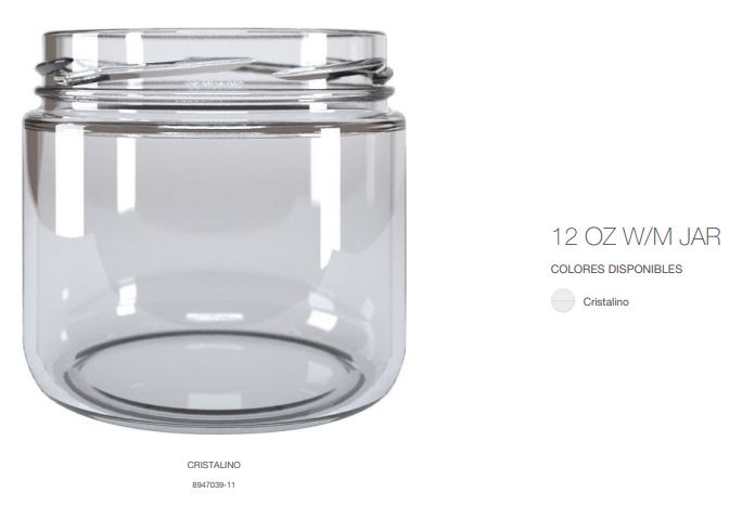 12 OZ. W/M JAR
