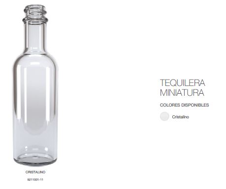 TEQUILERA MINIATURA 50 ML.