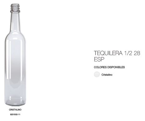 TEQUILERA REDONDA 500 ML